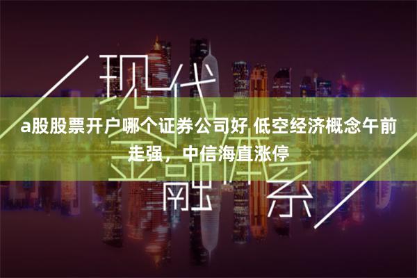 a股股票开户哪个证券公司好 低空经济概念午前走强，中信海直涨停